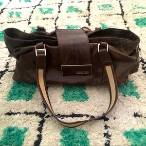 Calvin Klein Brown Leather Purse